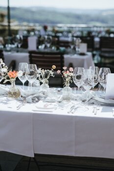 Blick auf den Baldeneysee in Essen auf einer Hochzeit mit Tobi Schagen